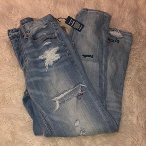 Hi Rise Distressed Hollister Jeans